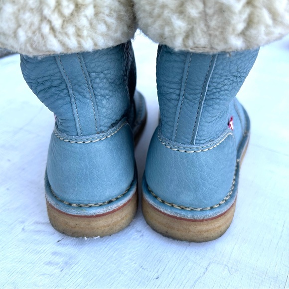 Duckfeet Arhus light blue leather and wool boots - Picture 4 of 9